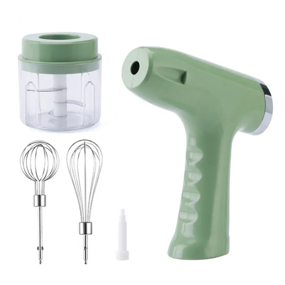 Multifunctional Hand Mixer Electric Hand Mixer Usb-c Rechargeable Cordless Whisk 5-speed Handheld Mixer with Dual Beaters