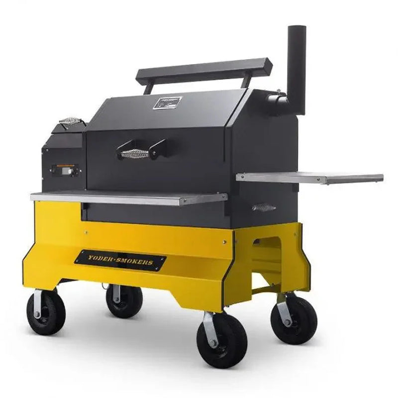 Ys640S Pellet Grill on Competition Cart