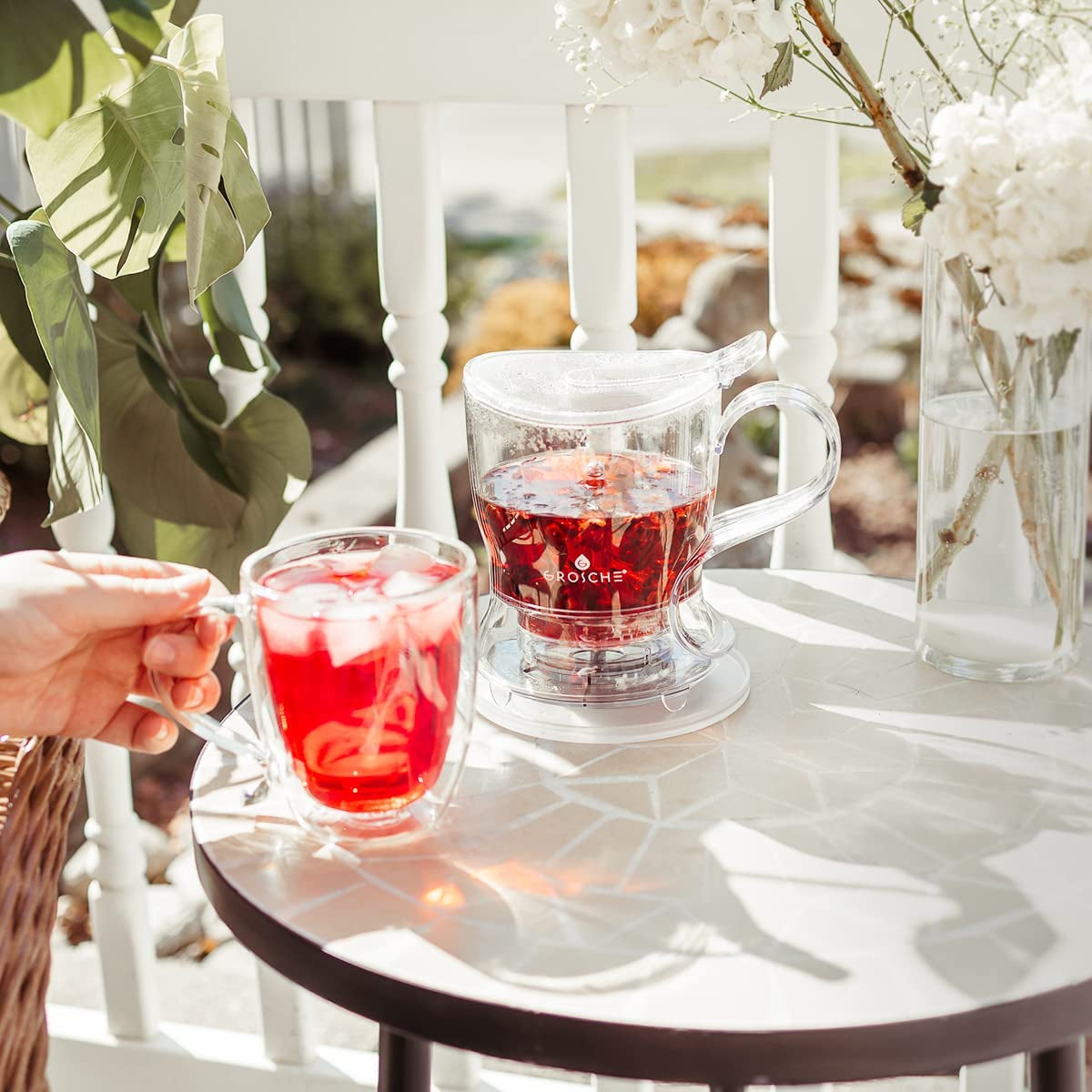 Aberdeen Smart Tea Maker Bpa-Free Tea Infuser Clear 17.7 Oz (525Ml)