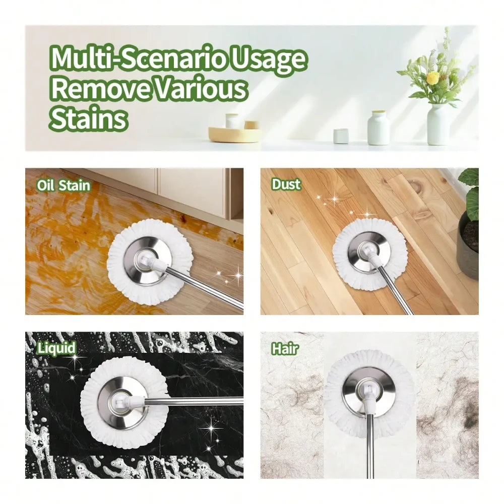Spin Mop and Wringer Bucket Set