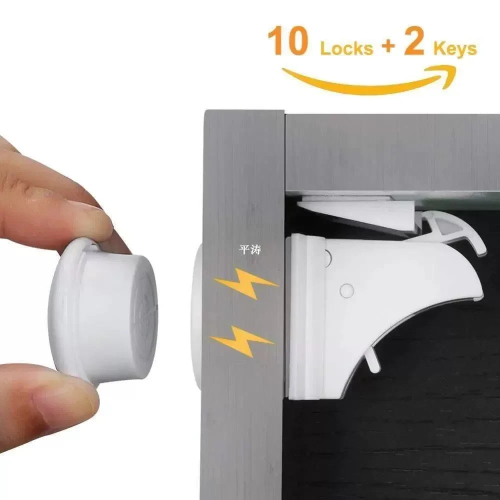 Invisible Magnetic Child Safety Locks