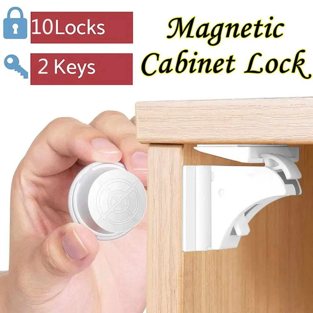 Invisible Magnetic Child Safety Locks