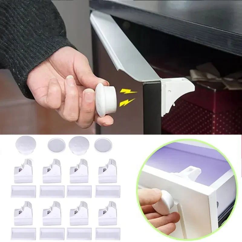 Invisible Magnetic Child Safety Locks