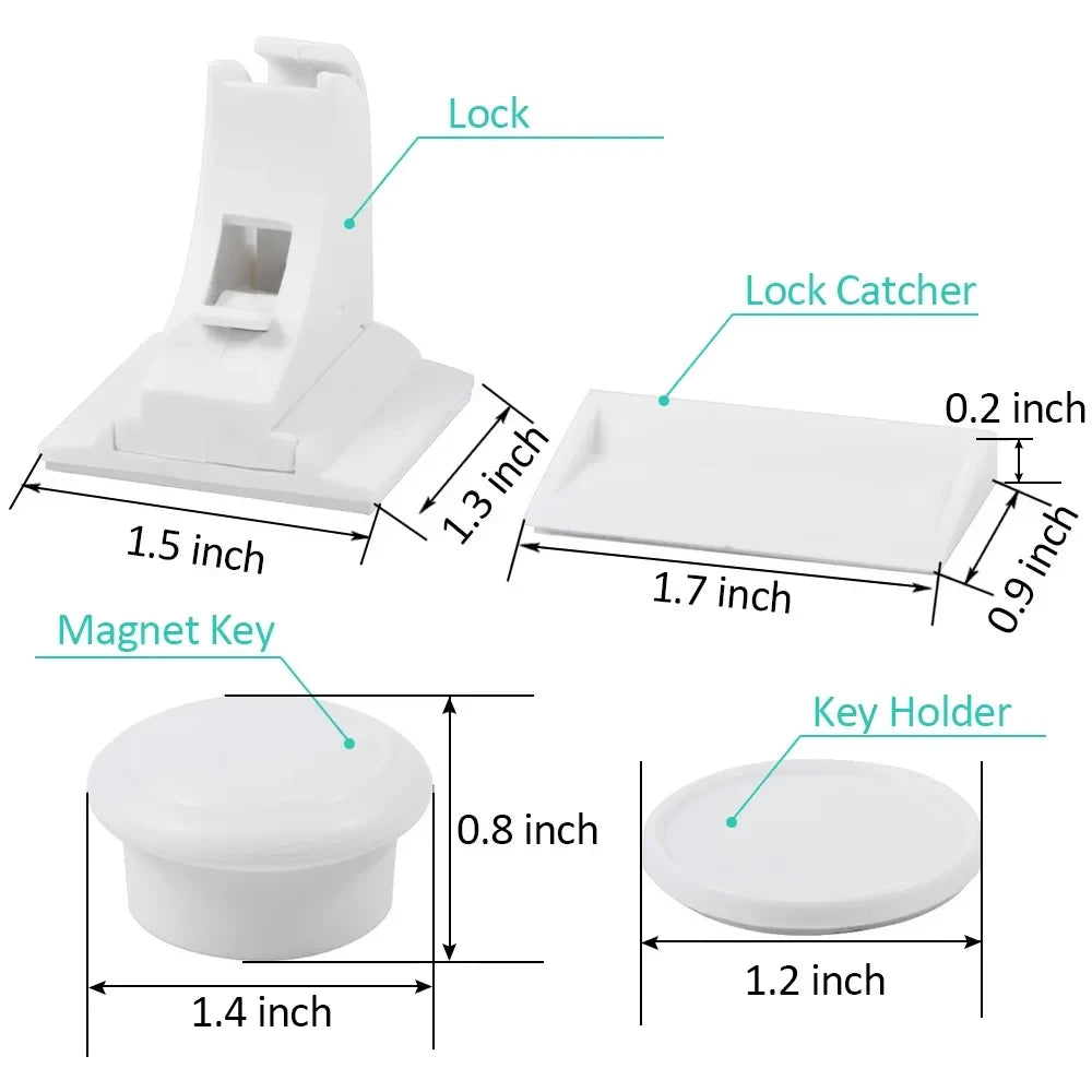 Invisible Magnetic Child Safety Locks