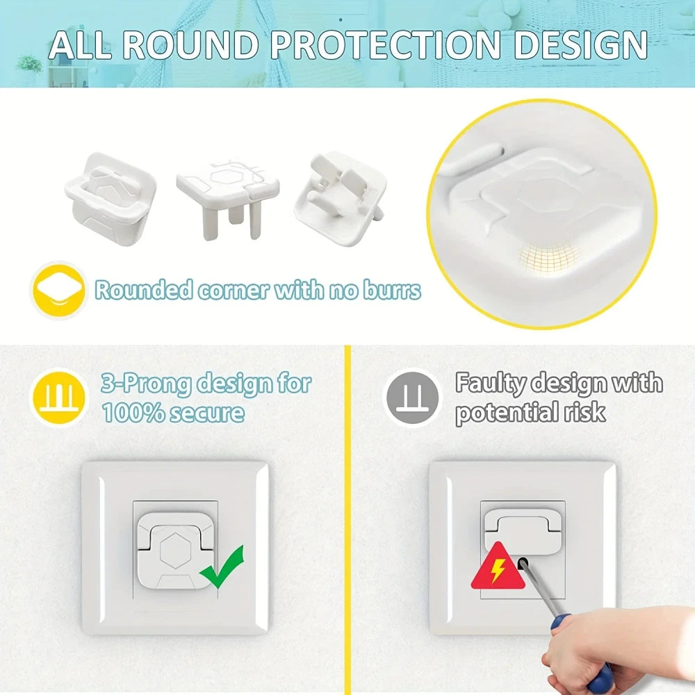 Baby Proof Outlet Socket Covers