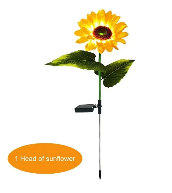 Solar Sunflower LED Garden Lights