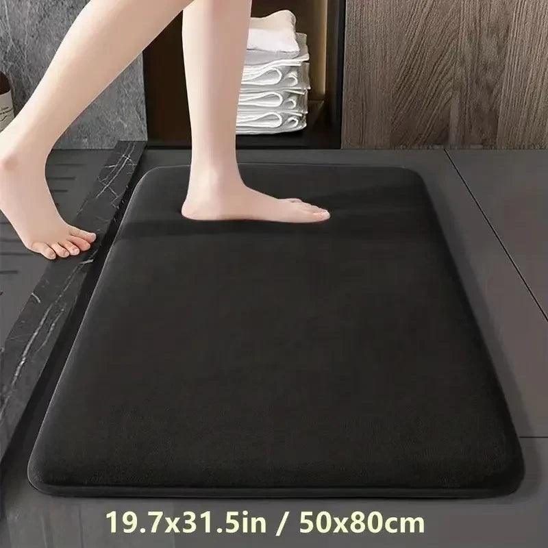 Coral Velvet Non-Slip Bathroom Mat