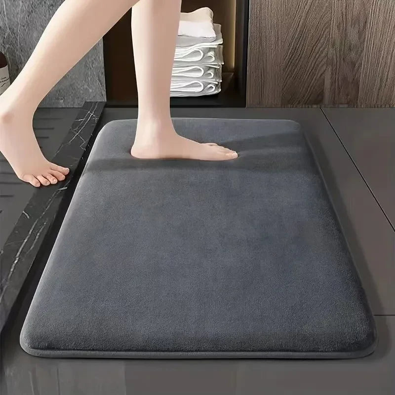 Coral Velvet Non-Slip Bathroom Mat