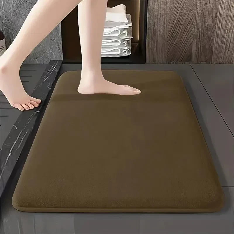 Coral Velvet Non-Slip Bathroom Mat