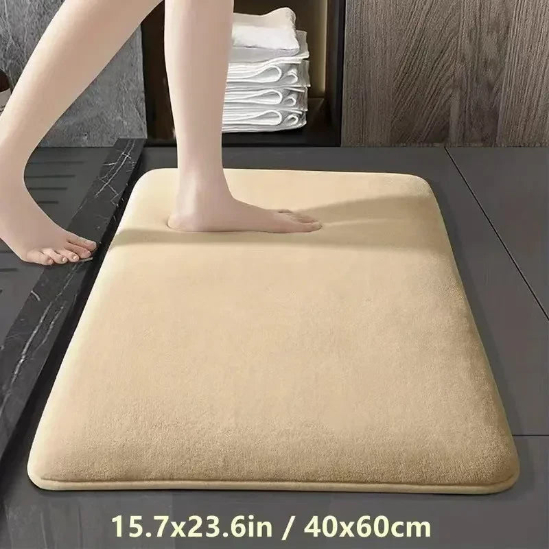 Coral Velvet Non-Slip Bathroom Mat