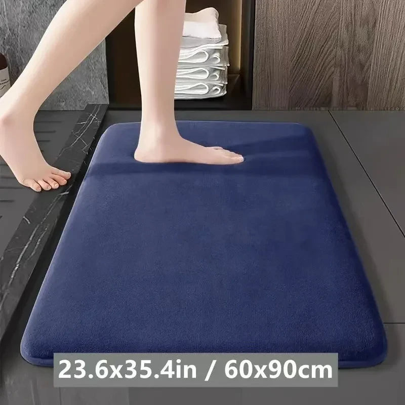 Coral Velvet Non-Slip Bathroom Mat