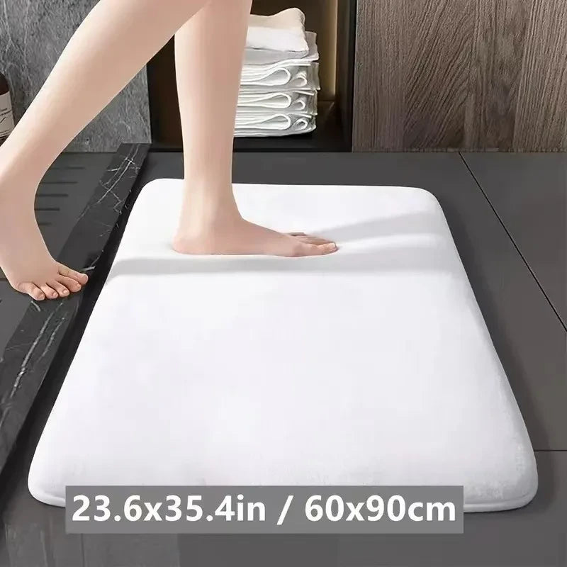 Coral Velvet Non-Slip Bathroom Mat