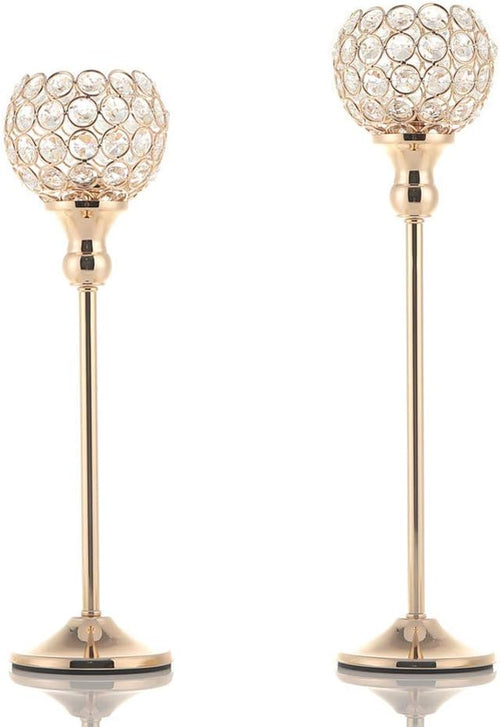Pillar Crystal Candle Holders