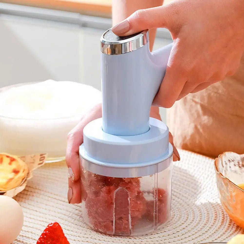 Multifunctional Hand Mixer Electric Hand Mixer Usb-c Rechargeable Cordless Whisk 5-speed Handheld Mixer with Dual Beaters