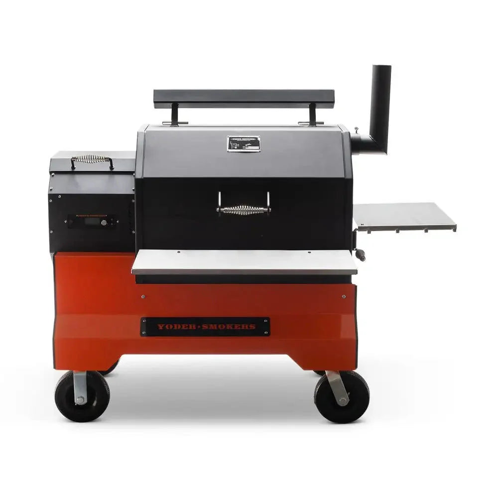 Ys640S Pellet Grill on Competition Cart