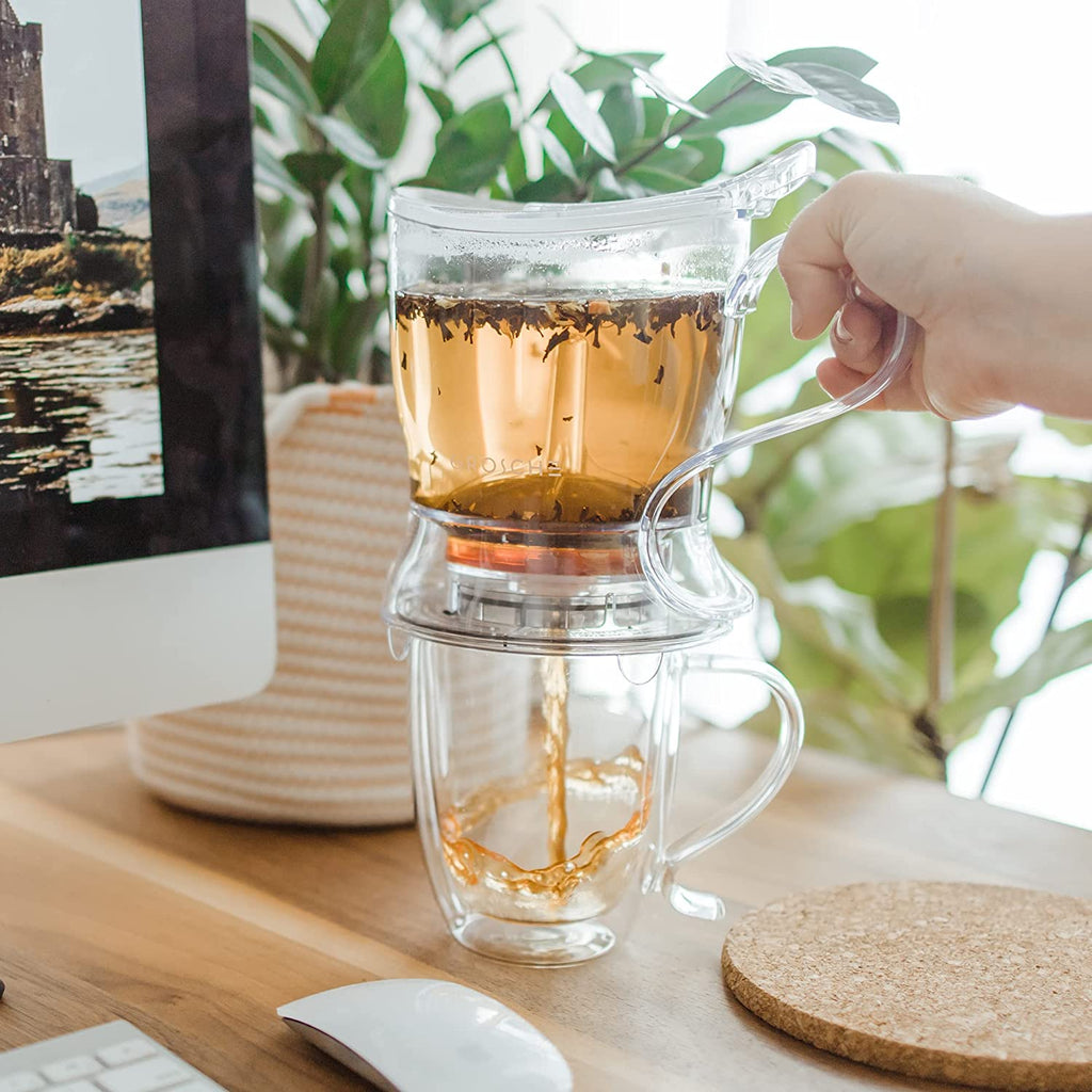 Aberdeen Smart Tea Maker Bpa-Free Tea Infuser Clear 17.7 Oz (525Ml)