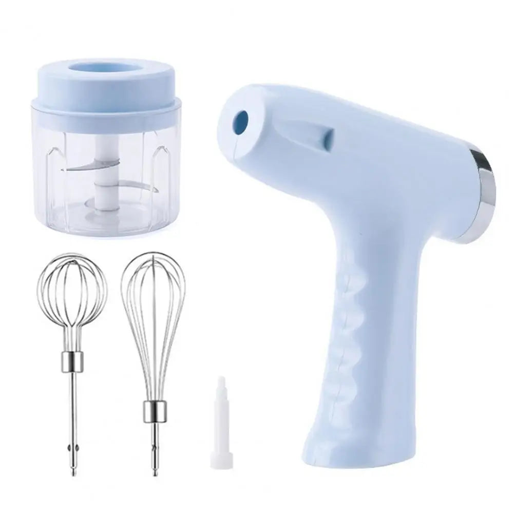 Multifunctional Hand Mixer Electric Hand Mixer Usb-c Rechargeable Cordless Whisk 5-speed Handheld Mixer with Dual Beaters