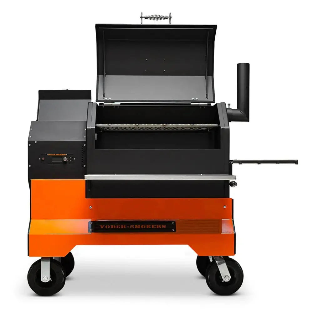 Ys640S Pellet Grill on Competition Cart