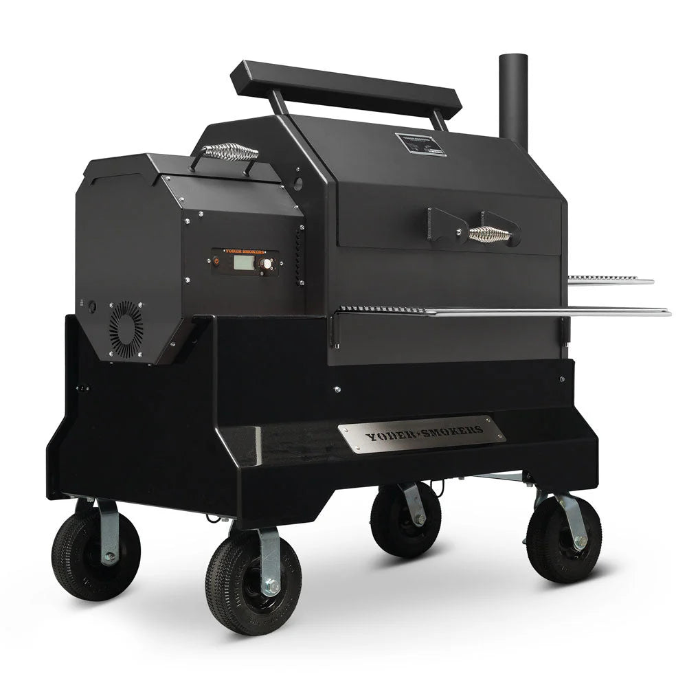 Ys640S Pellet Grill on Competition Cart