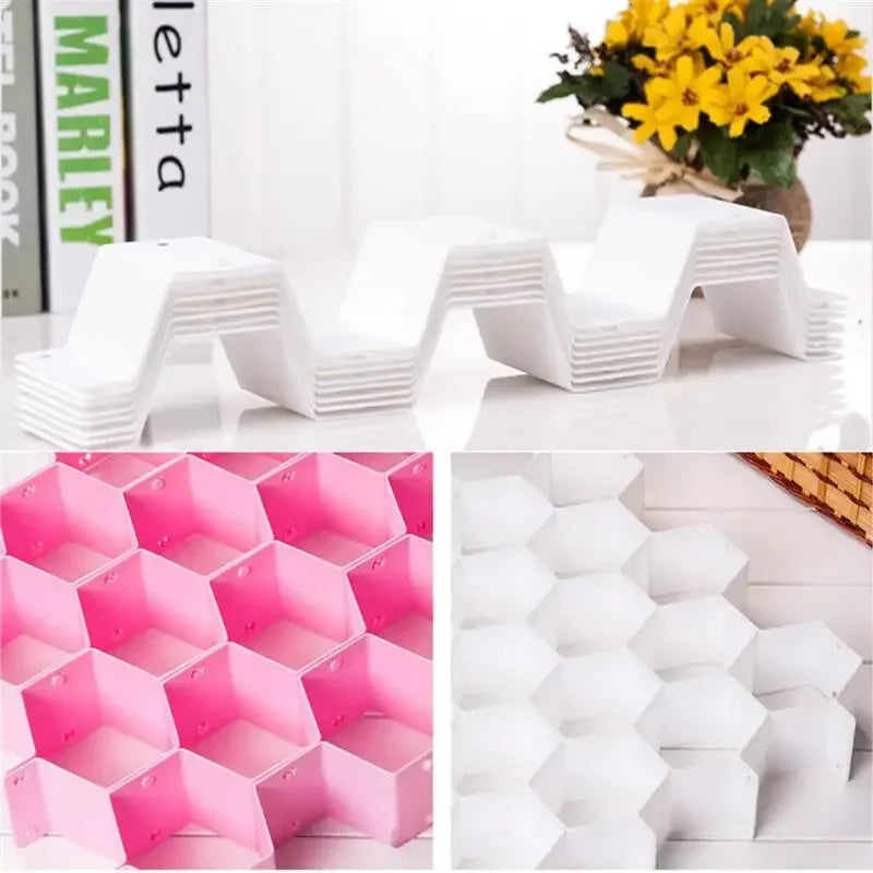 Honeycomb Drawer Dividers, Customized Underwear and Sock Organization, 18