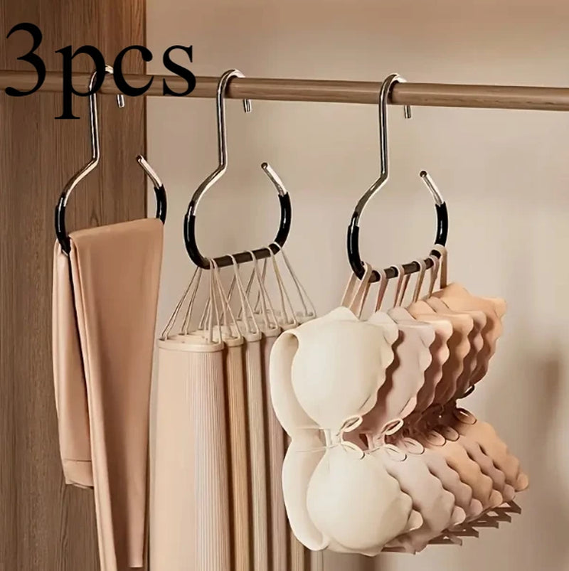 1/2/3Pcs Simple Hat Storage Hooks, Metal Material for Scarf Organization, Belt Organization, Bra Organizer Clothes Rack，Hat Rack