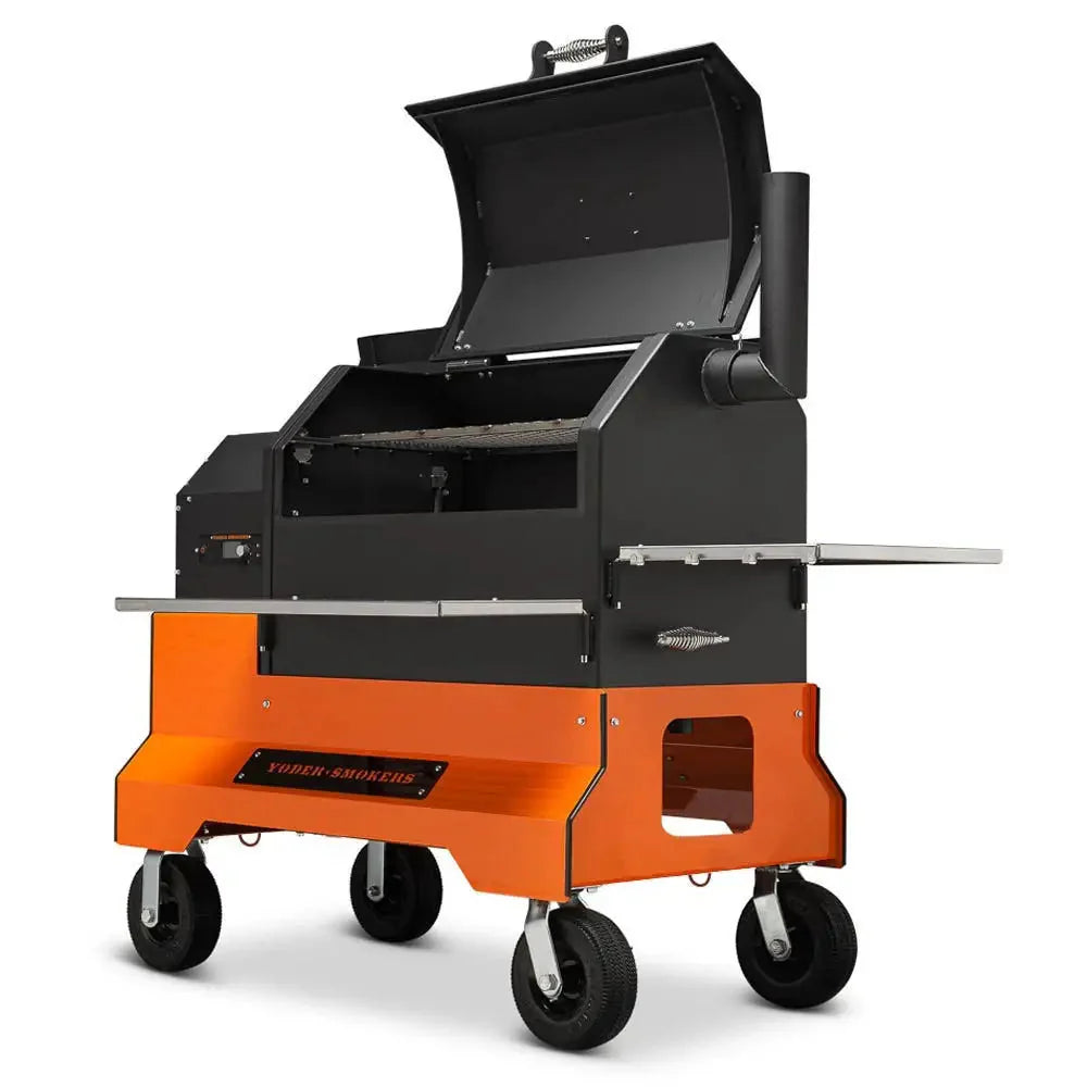 Ys640S Pellet Grill on Competition Cart