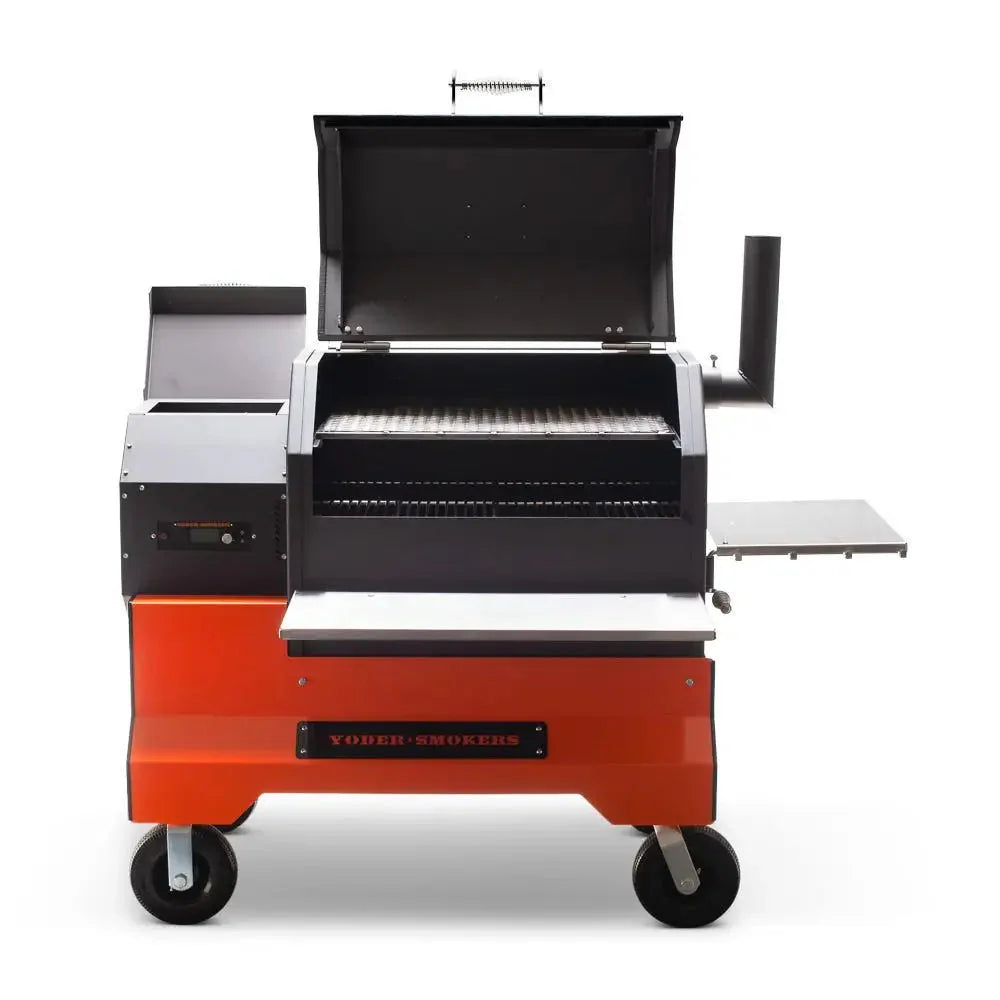 Ys640S Pellet Grill on Competition Cart