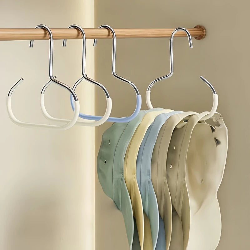 1/2/3Pcs Simple Hat Storage Hooks, Metal Material for Scarf Organization, Belt Organization, Bra Organizer Clothes Rack，Hat Rack