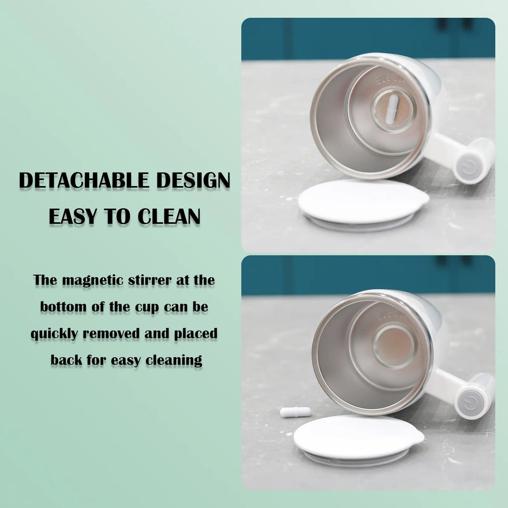 Rechargeable Self Stirring Mug Magnetic Adsorption Charging 14.5Oz