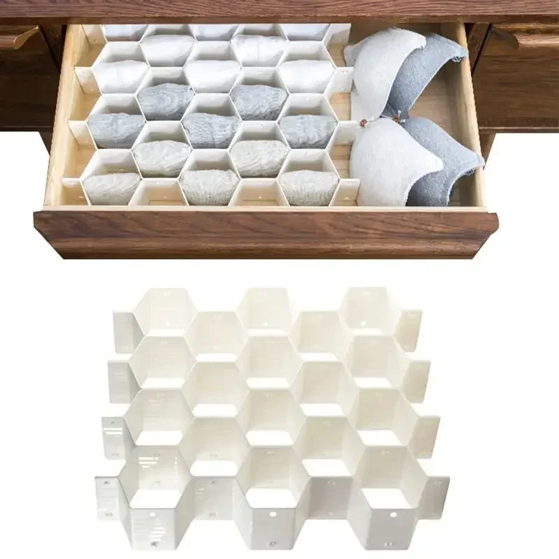 Honeycomb Drawer Dividers, Customized Underwear and Sock Organization, 18