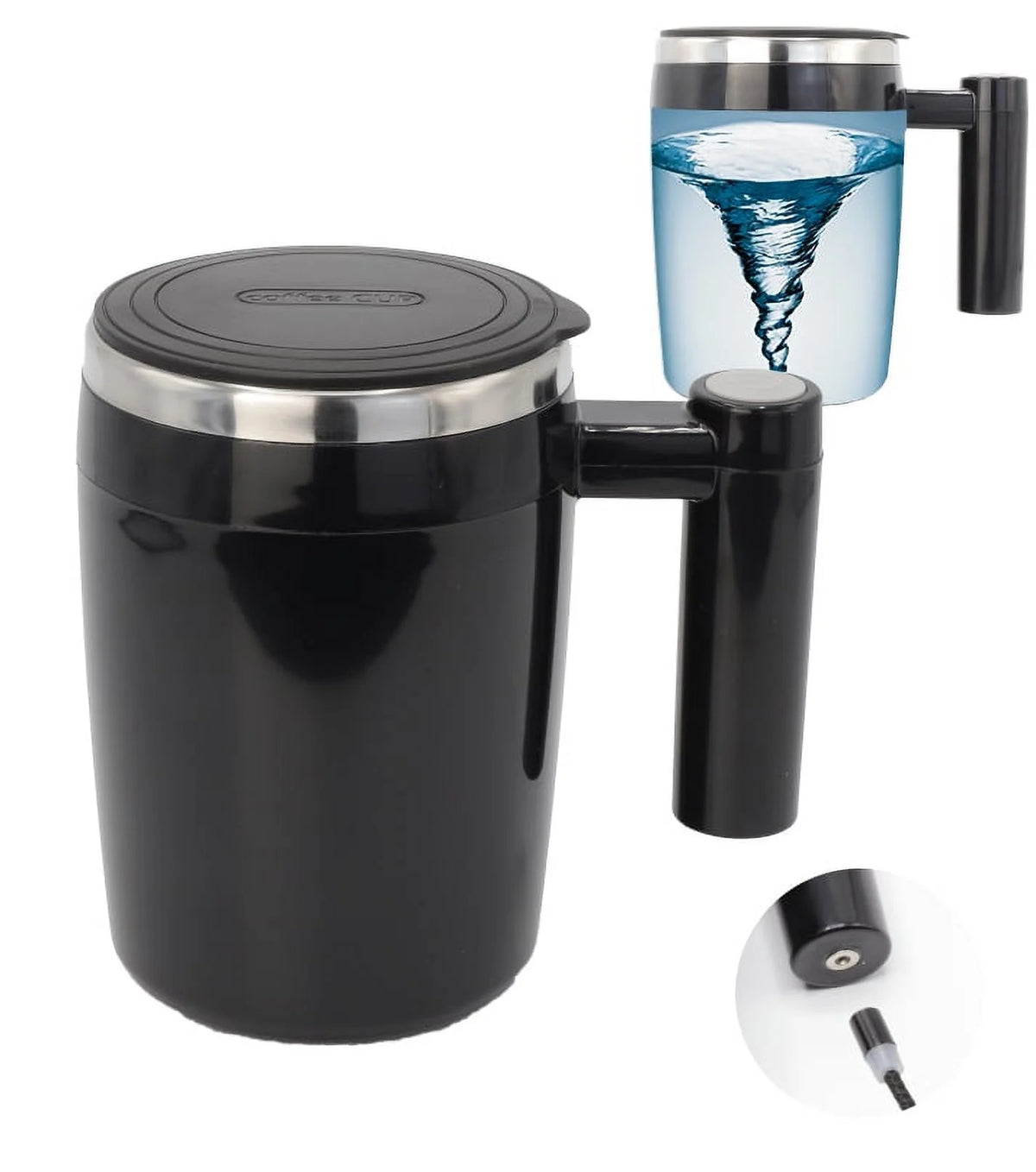 Rechargeable Self Stirring Mug Magnetic Adsorption Charging 14.5Oz