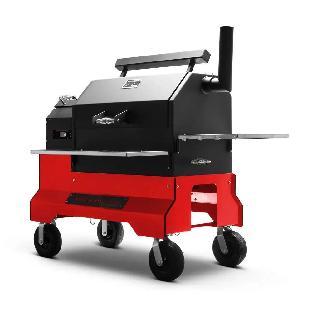 Ys640S Pellet Grill on Competition Cart