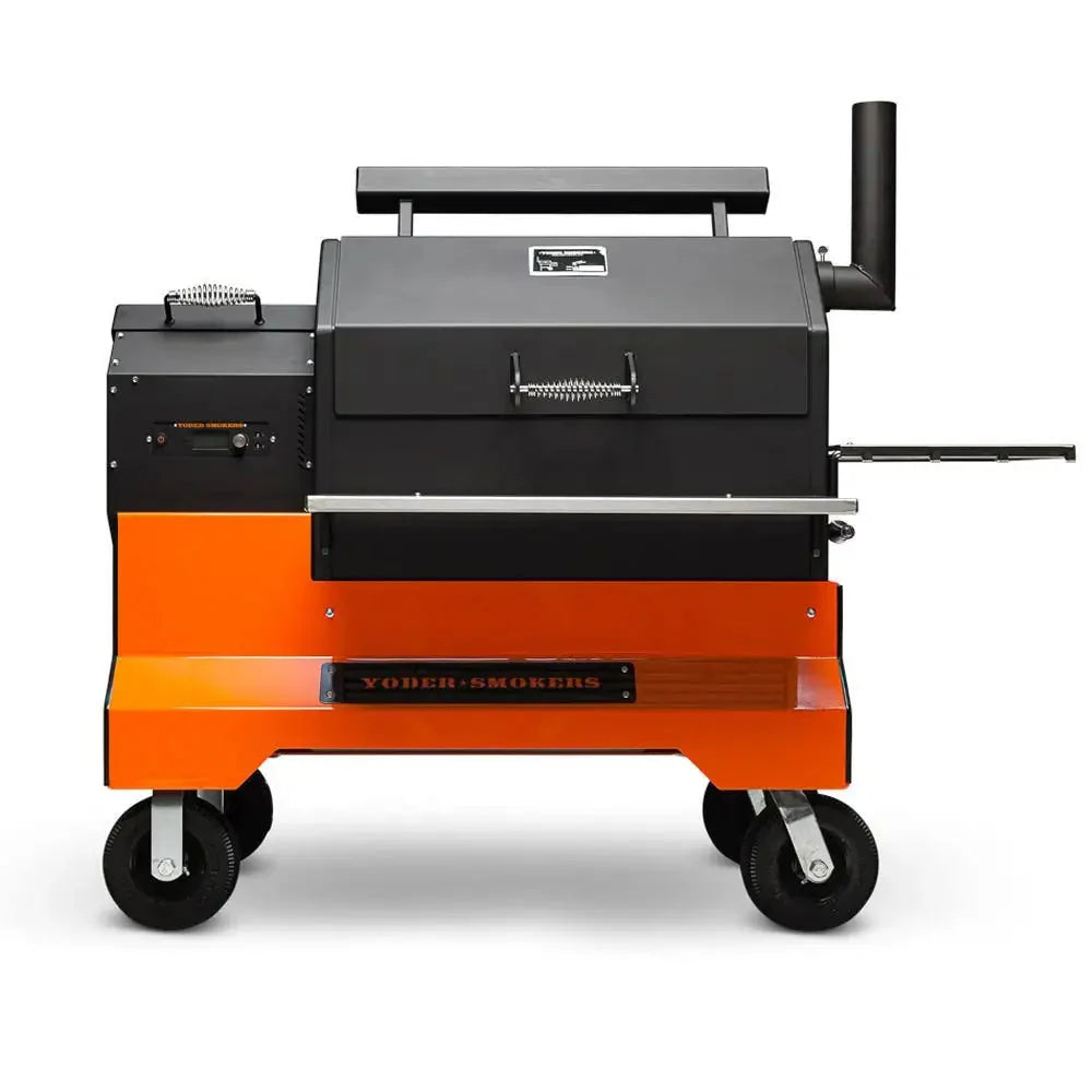 Ys640S Pellet Grill on Competition Cart