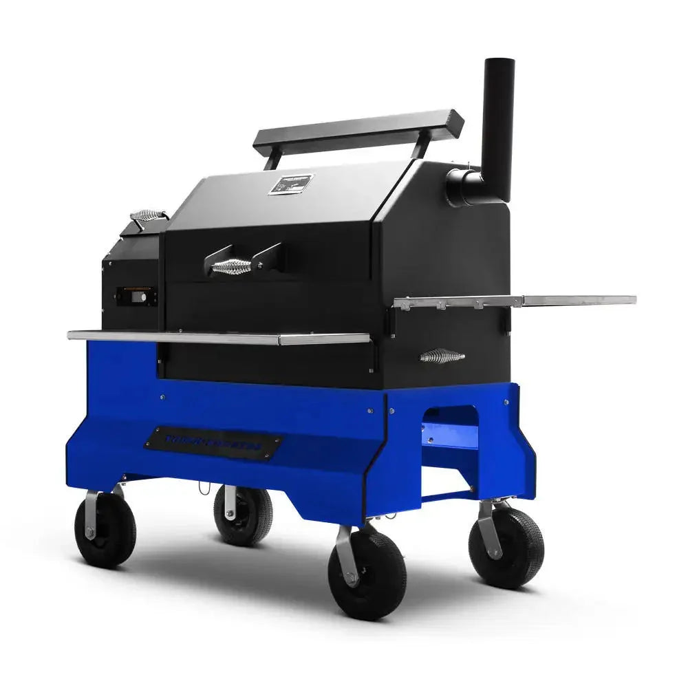 Ys640S Pellet Grill on Competition Cart