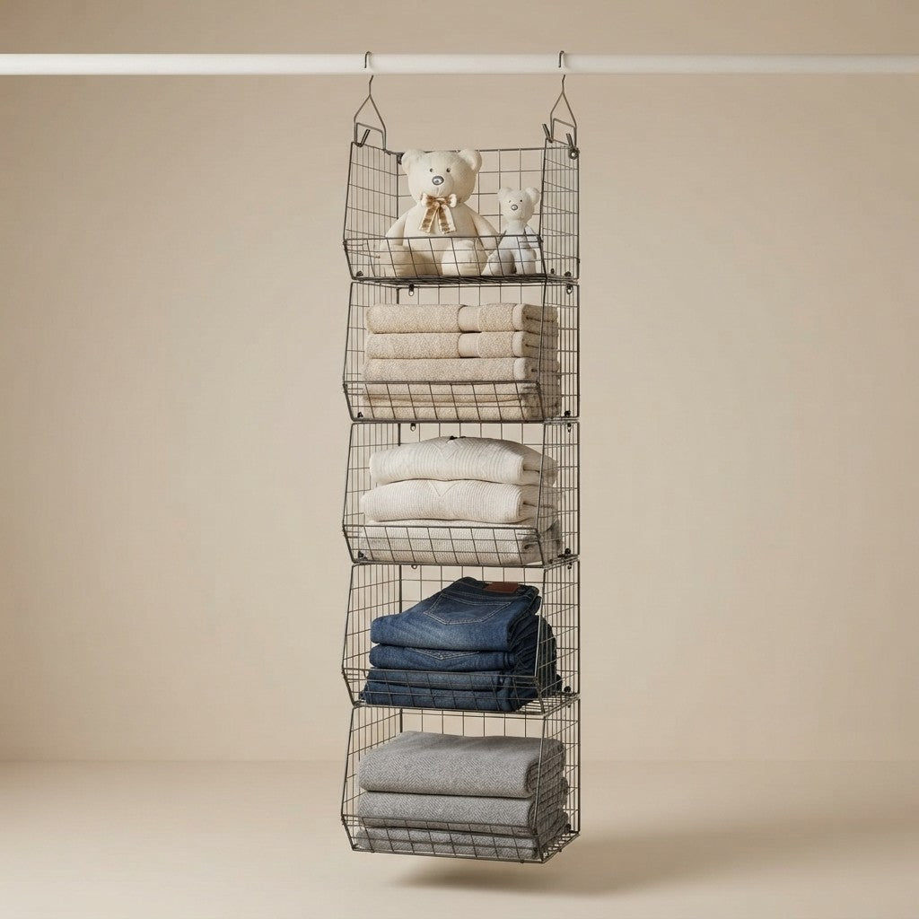 X-cosrack 5-Tier Closet Hanging Organizer